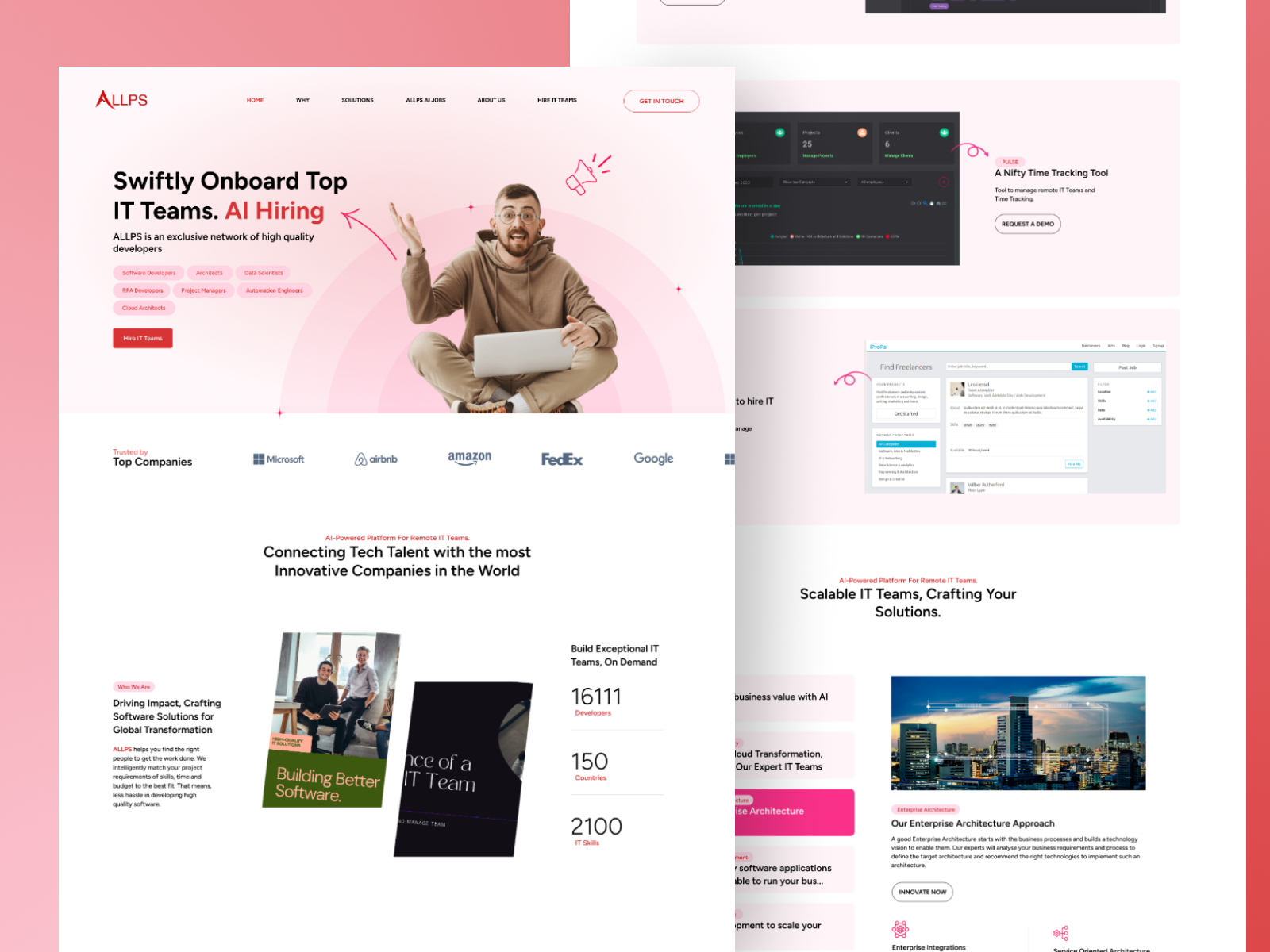 ALLPS — AI Hiring & IT Team Platform UI project preview